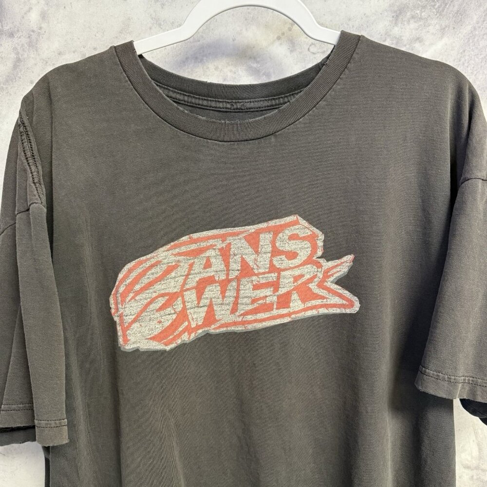 Answer Racing T Shirt Mens 2XL Faded Black Short Sleeve